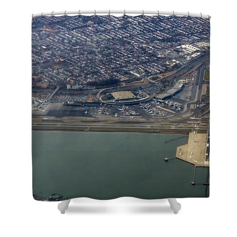 Laguardia Airport Shower Curtain featuring the photograph LaGuardia Airport #7 by David Oppenheimer