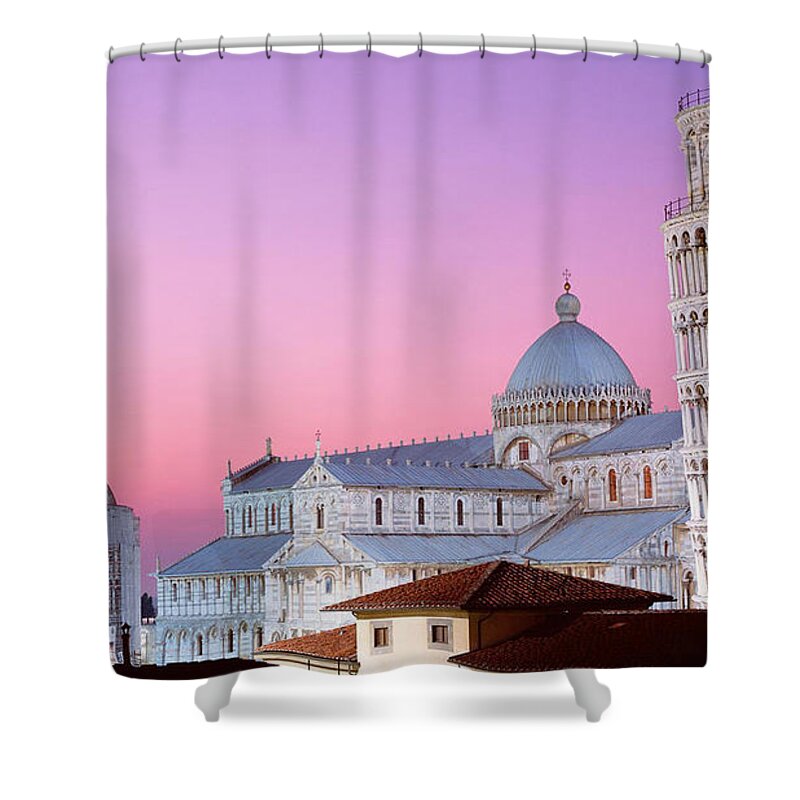 Leaning Tower Of Pisa Shower Curtain featuring the photograph Leaning Tower Of Pisa #3 by Mariel Mcmeeking