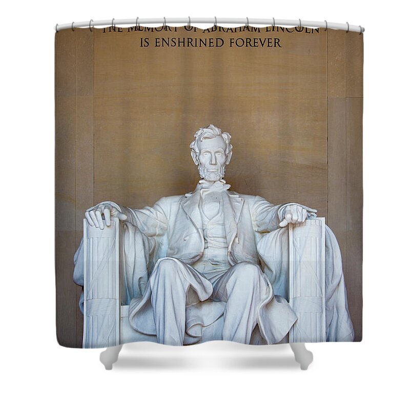 Abraham Shower Curtain featuring the photograph Lincoln Memorial #2 by Brian Jannsen