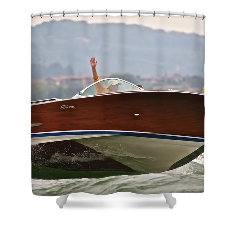 Riva Shower Curtain featuring the photograph Riva Olympic #3 by Steven Lapkin