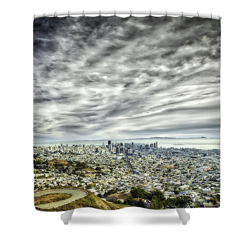 San Francisco Shower Curtain featuring the photograph San Francisco #3 by Chris Cousins