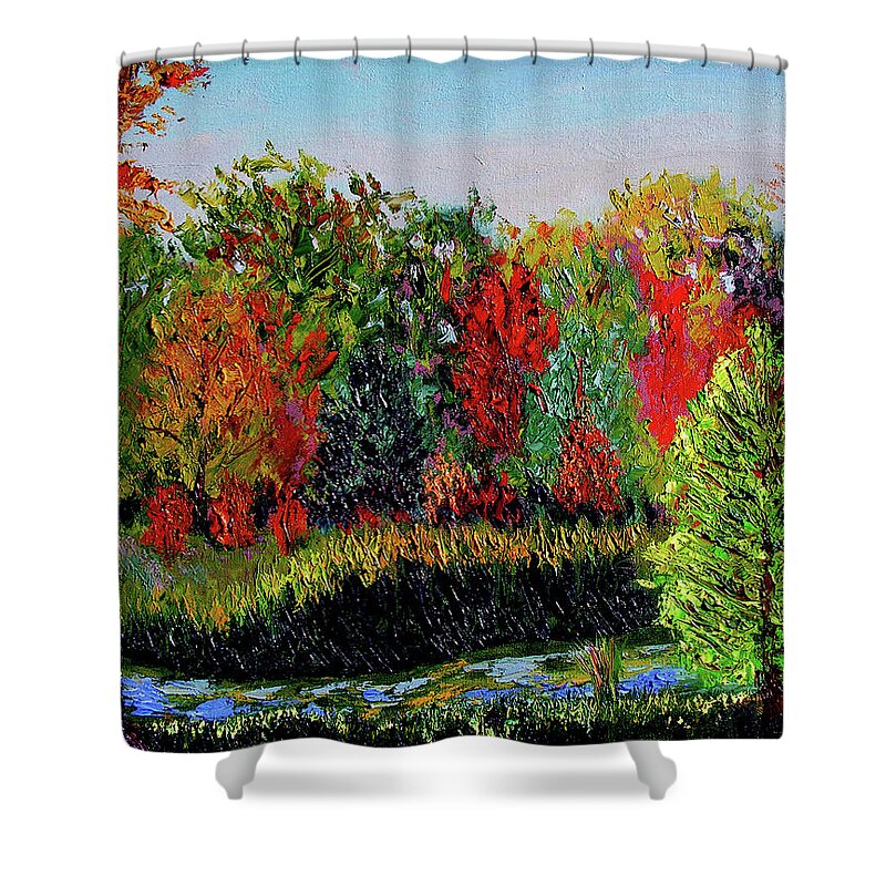 Plein Air Shower Curtain featuring the painting Sewp 10 10 by Stan Hamilton