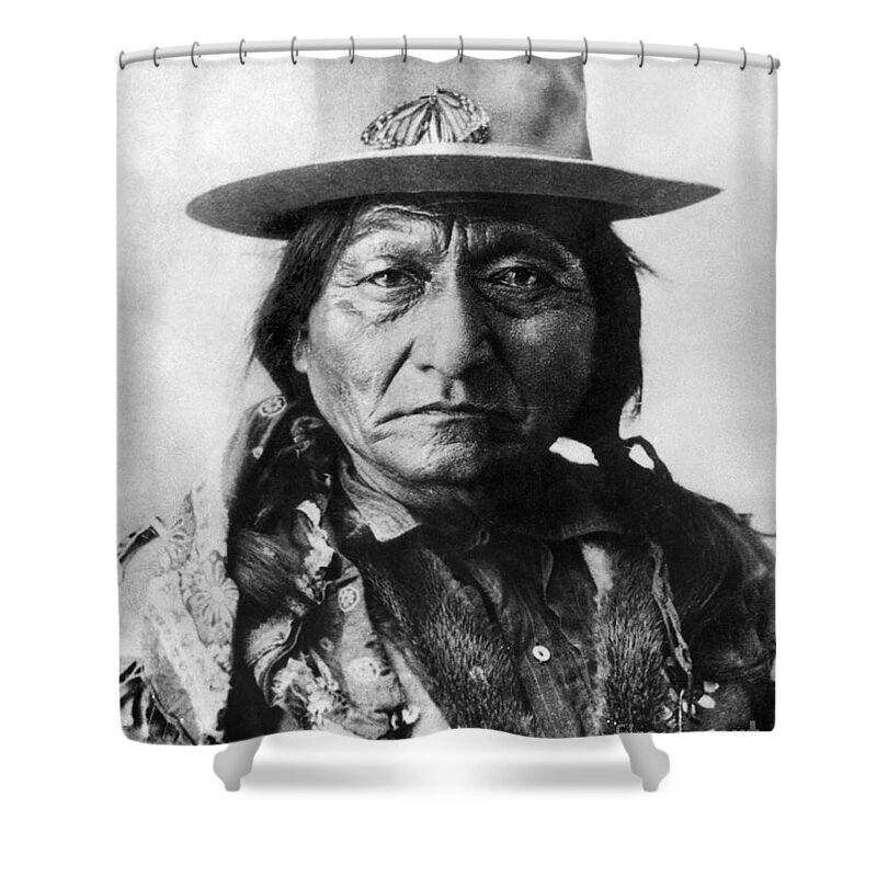 19th Century Shower Curtain featuring the photograph Sitting Bull #1 by Granger