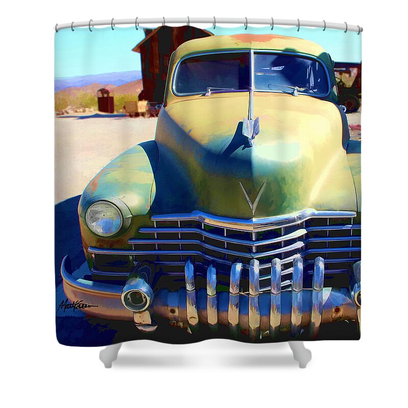 Tachatticup Shower Curtain featuring the photograph Techatticup Mine Ghost Town NV #2 by Marti Green