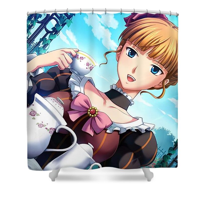 Umineko When They Cry Shower Curtain featuring the digital art Umineko When They Cry #3 by Super Lovely