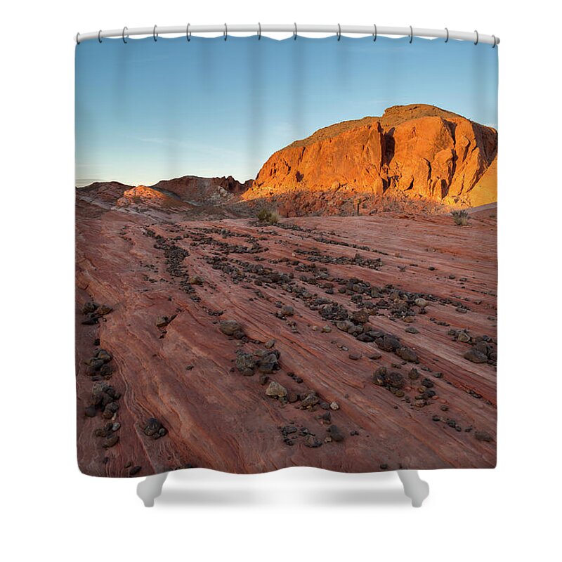 Valley Of Fire Shower Curtain featuring the photograph Valley of Fire S.P. #3 by Jon Manjeot
