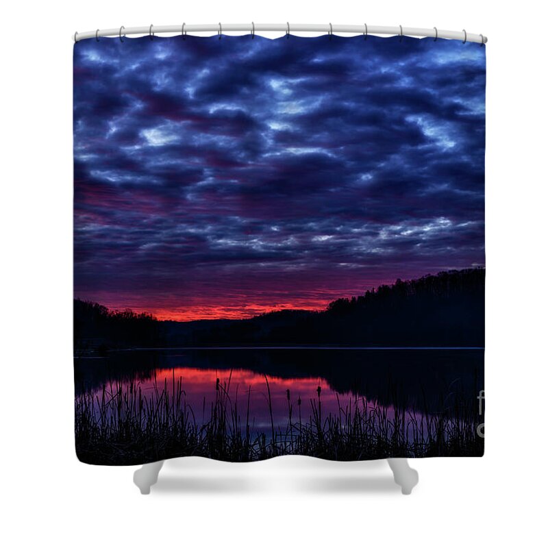 Lake Shower Curtain featuring the photograph Winter Dawn #3 by Thomas R Fletcher
