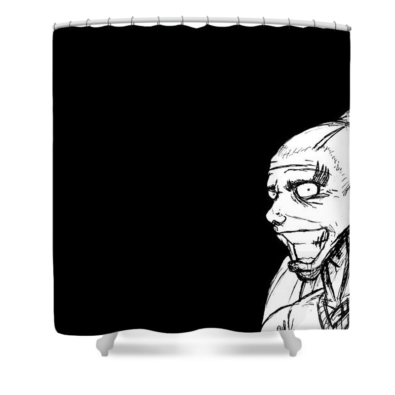 Batman Shower Curtain featuring the digital art Batman #30 by Super Lovely