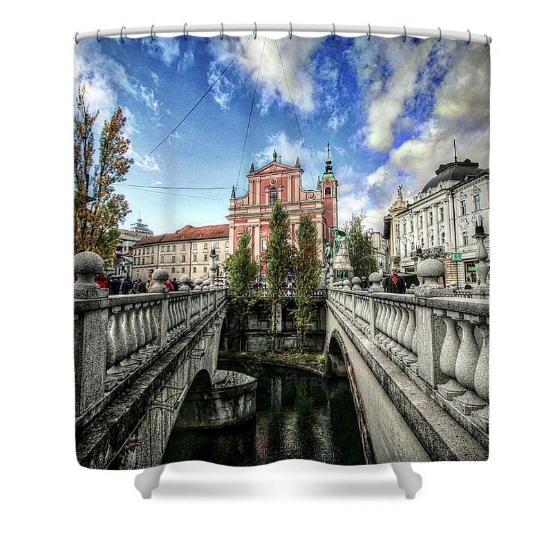 Ljubljana Slovenia Shower Curtain featuring the photograph Ljubljana Slovenia #31 by Paul James Bannerman