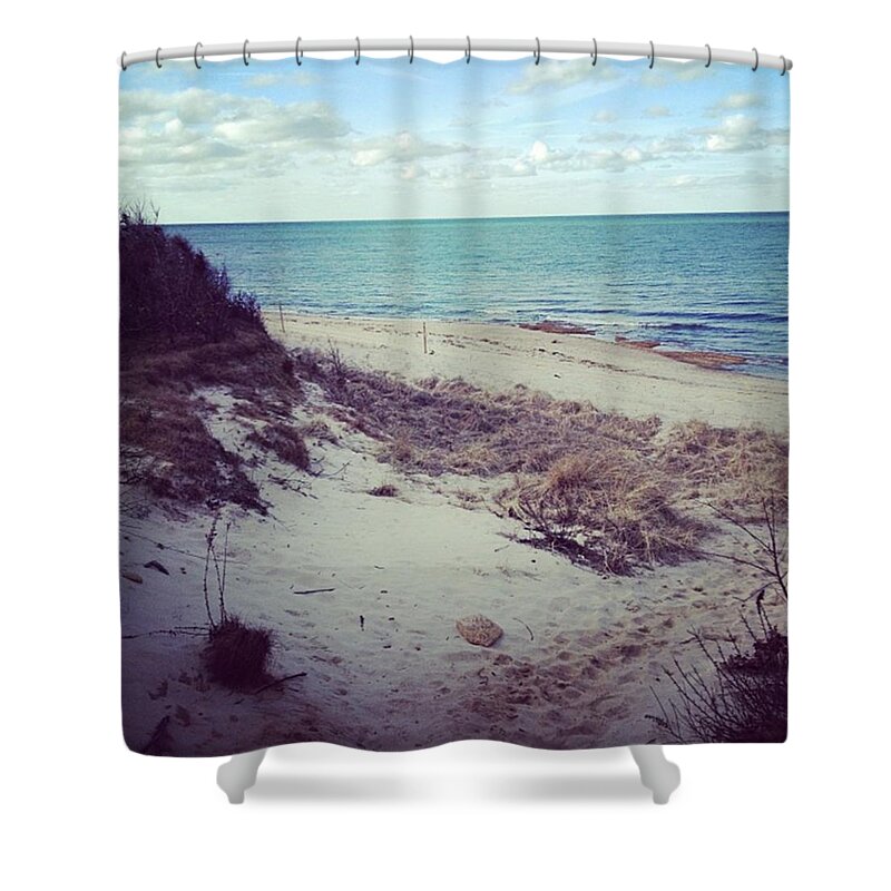 Cape Cod Shower Curtain featuring the photograph Cape beach by Salamander Woods Studio-Homestead