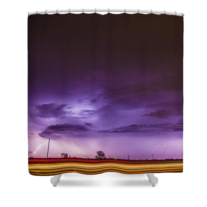 Nebraskasc Shower Curtain featuring the photograph 6th Storm Chase 2015 by NebraskaSC