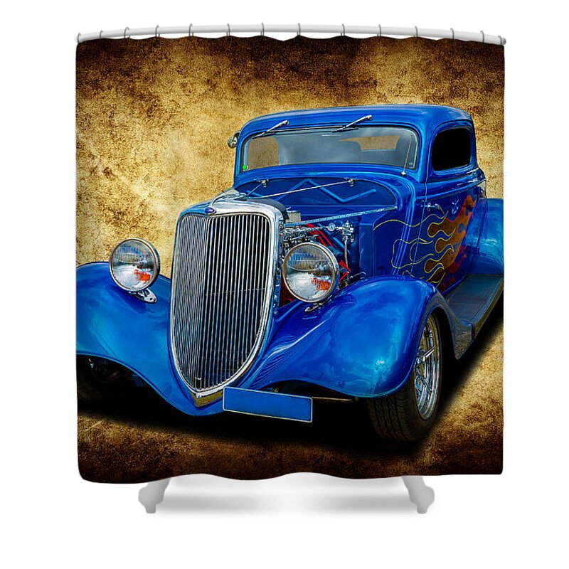 Car Shower Curtain featuring the photograph 34 Coupe by Keith Hawley
