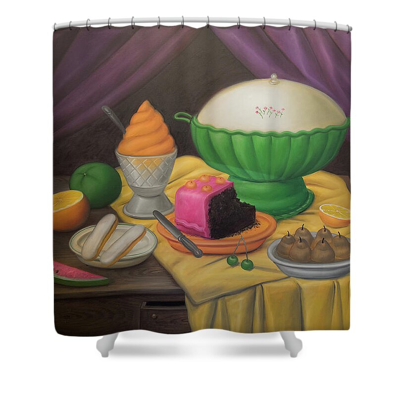 Bogota Shower Curtain featuring the digital art Bogota Museo Botero #35 by Carol Ailles