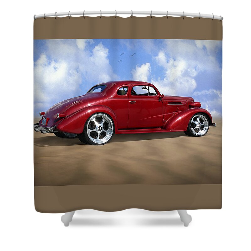 Transportation Shower Curtain featuring the photograph 37 Chevy Coupe by Mike McGlothlen