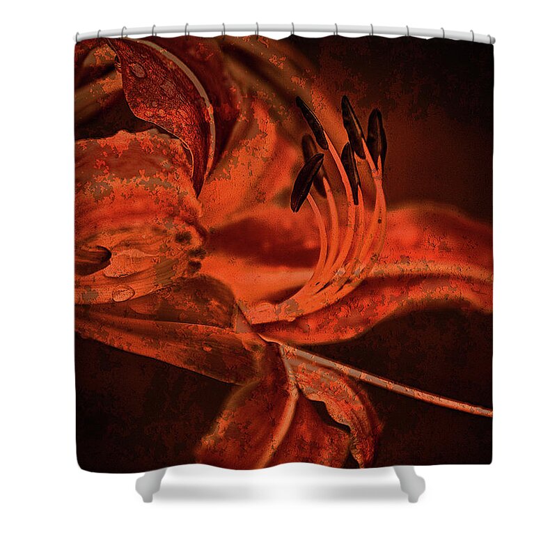 Texture Shower Curtain featuring the photograph Texture Flowers #38 by Prince Andre Faubert