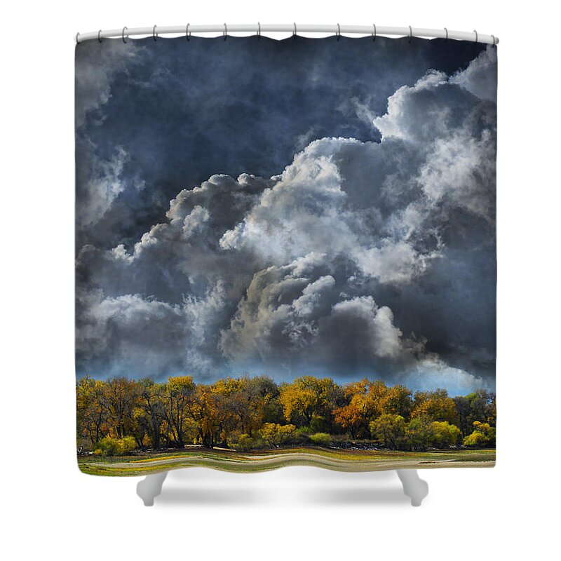 Trees Shower Curtain featuring the photograph 3985 by Peter Holme III
