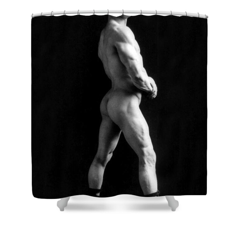 Erotica Shower Curtain featuring the photograph Eugen Sandow, Father Of Modern #4 by Science Source