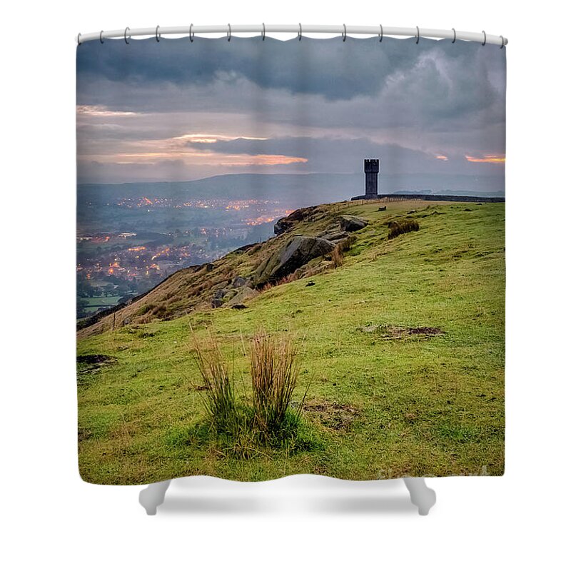 Cowling Shower Curtain featuring the photograph Lund's Tower #4 by Mariusz Talarek