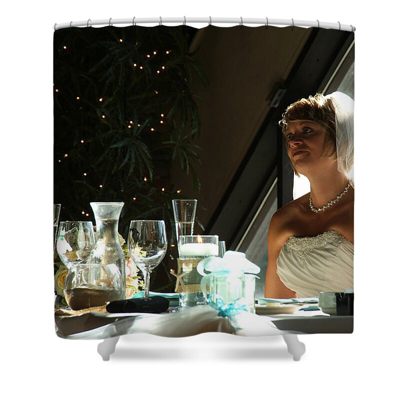 Shower Curtain featuring the photograph Rebecca and David #4 by Michael Dorn