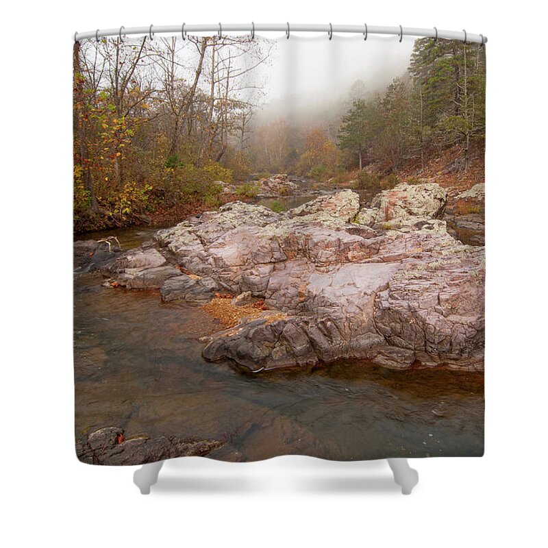 Missouri Shower Curtain featuring the photograph Rocky Creek #4 by Steve Stuller