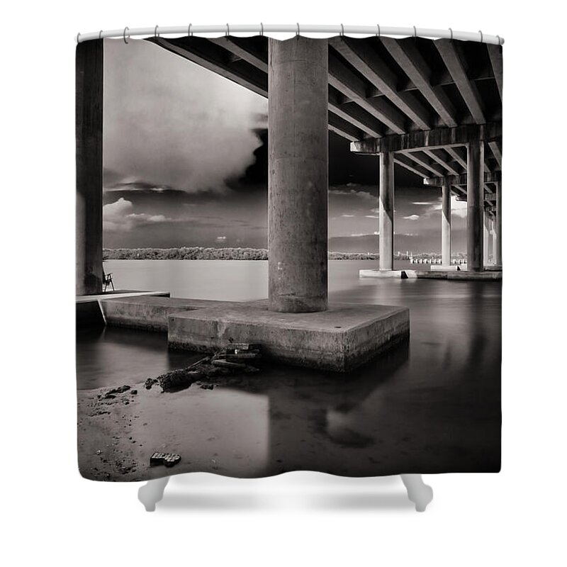 Everglades Shower Curtain featuring the photograph San Marco Bridge by Raul Rodriguez