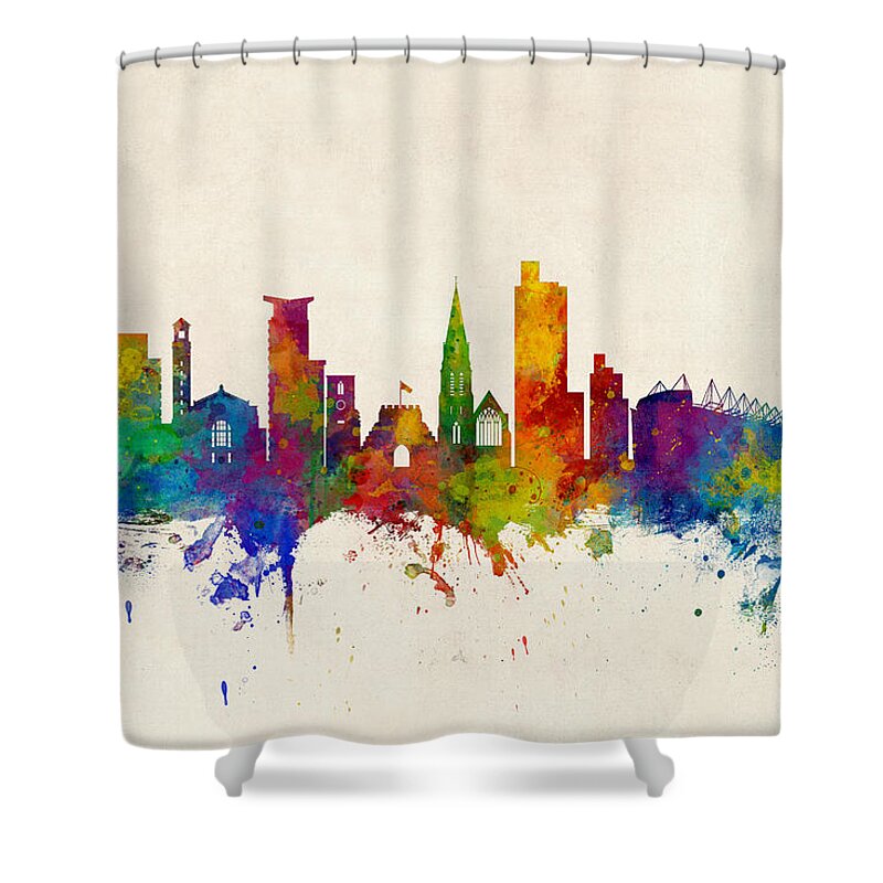 City Shower Curtain featuring the photograph Southampton England Skyline by Michael Tompsett