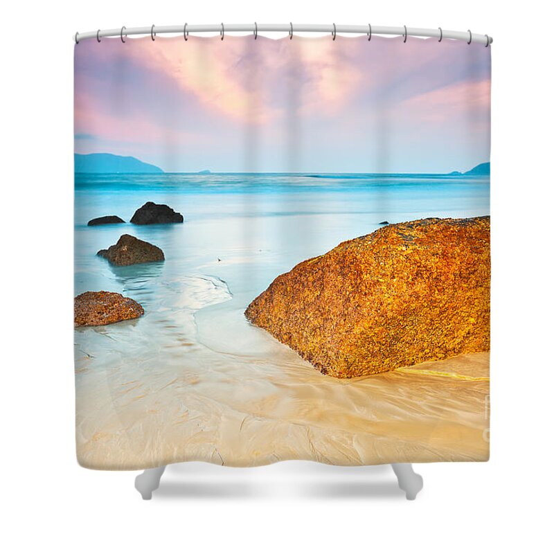 Beach Sunset Shower Curtains