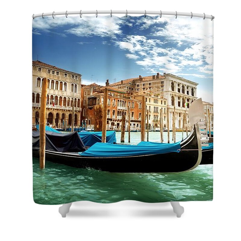 Venice Shower Curtain featuring the photograph Venice #4 by Mariel Mcmeeking