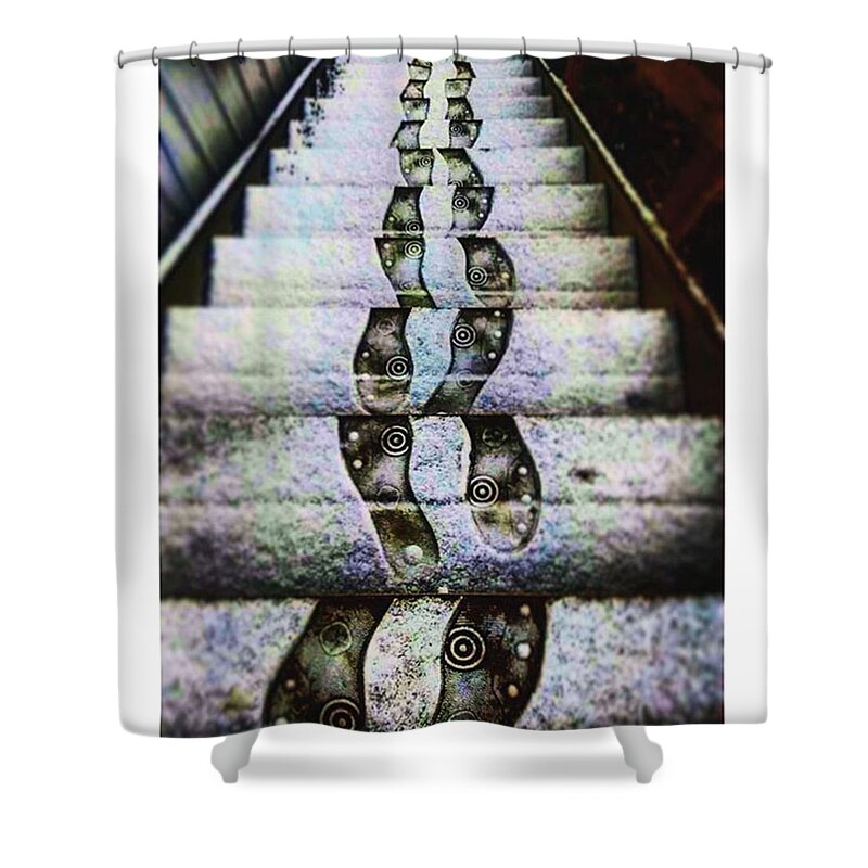 Beautiful Shower Curtain featuring the photograph Psychedelic Stair Stepping by Shawn Gordon