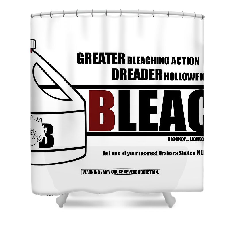 Bleach Shower Curtain featuring the digital art Bleach #49 by Maye Loeser