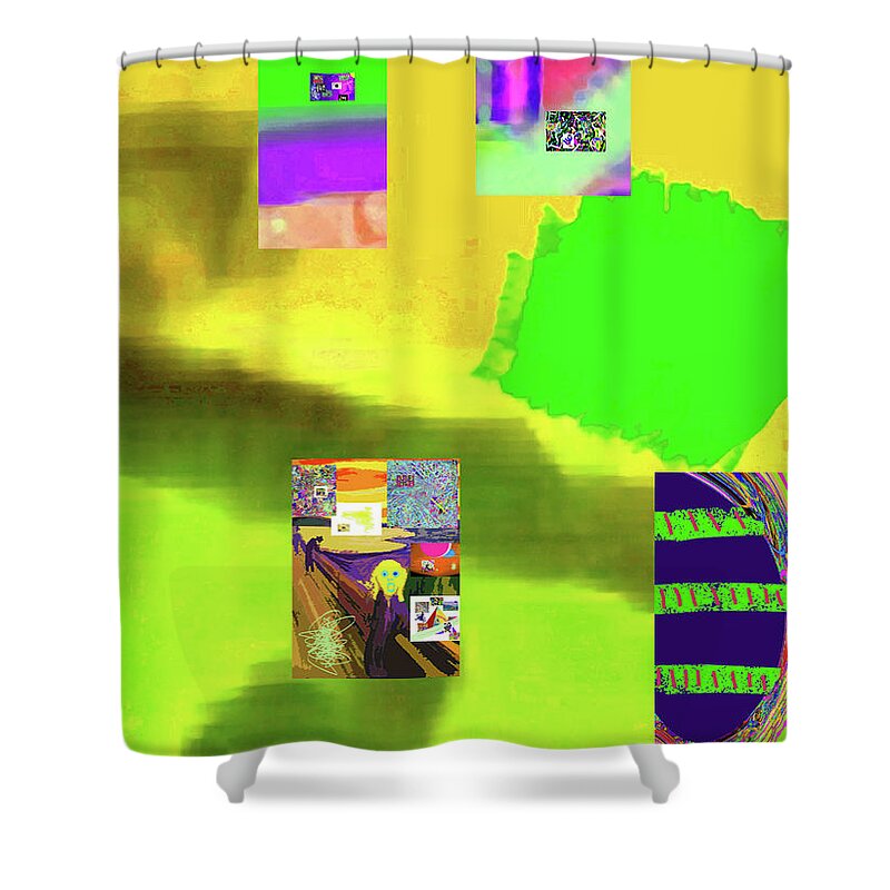 Walter Paul Bebirian Shower Curtain featuring the digital art 5-14-2015gabcdefghijklmnopqrtuvwxy by Walter Paul Bebirian