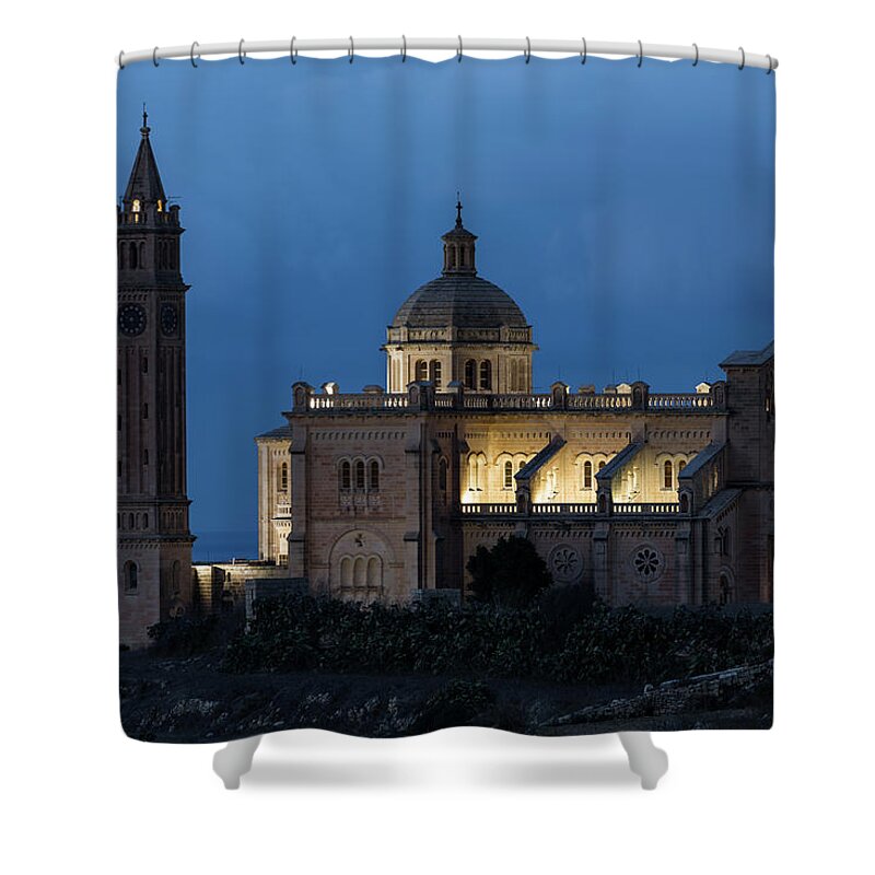 Basilica Ta Pinu Shower Curtain featuring the photograph Basilica Ta Pinu - Gozo #5 by Joana Kruse