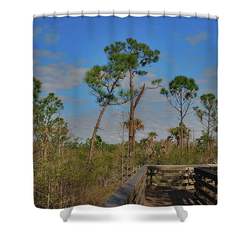  Shower Curtain featuring the photograph 5- Boardwalk by Joseph Keane