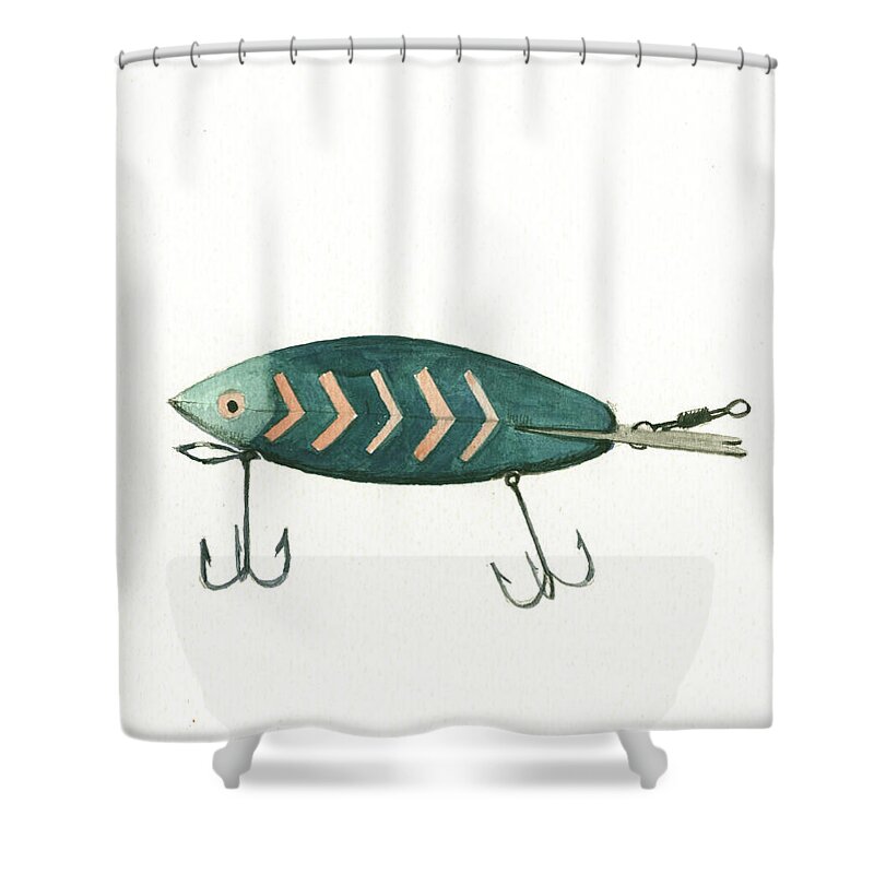 Fishing lure #5 Shower Curtain by Juan Bosco - Fine Art America