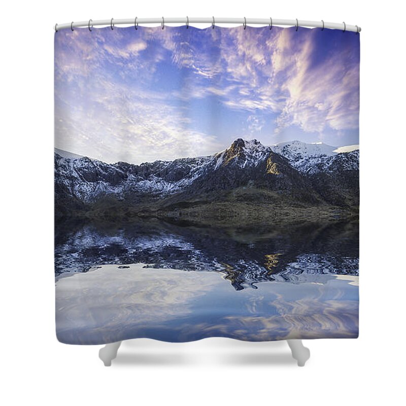 Wales Shower Curtain featuring the photograph Lake Idwal #5 by Ian Mitchell