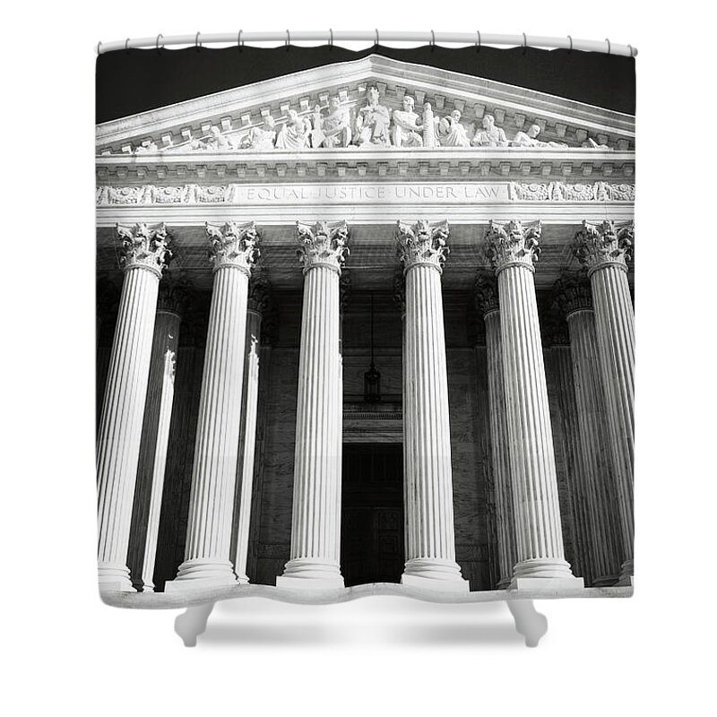 Statue Shower Curtain featuring the photograph Supreme Court of the United States of America #5 by Brandon Bourdages