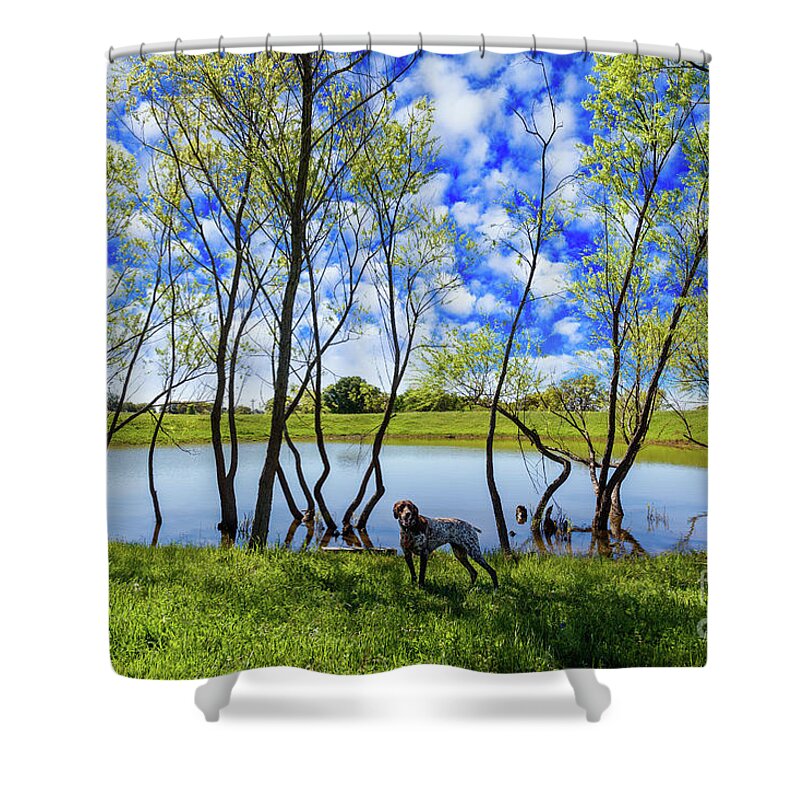 Austin Shower Curtain featuring the photograph Texas Hill Country #5 by Raul Rodriguez