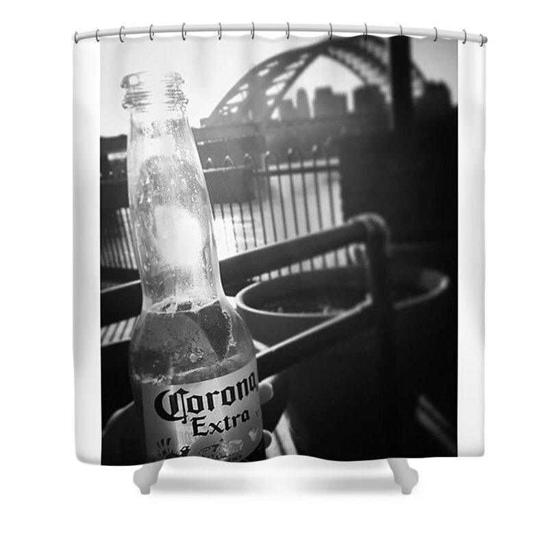 Corona Shower Curtain featuring the photograph When in Cincinnati by Dana Jutte