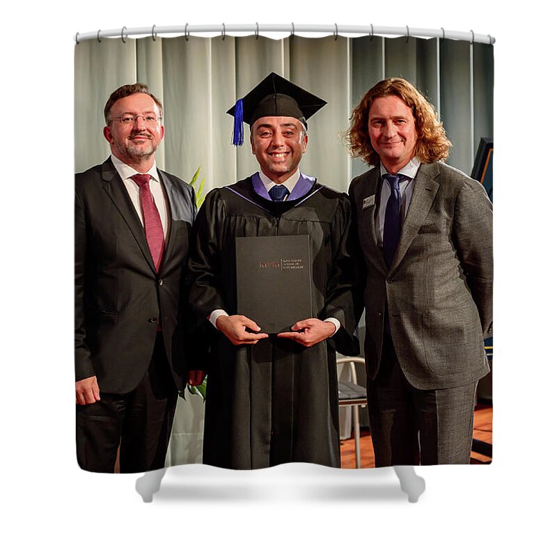  Shower Curtain featuring the photograph MSM Graduation Ceremony 2017 #55 by Maastricht School Of Management