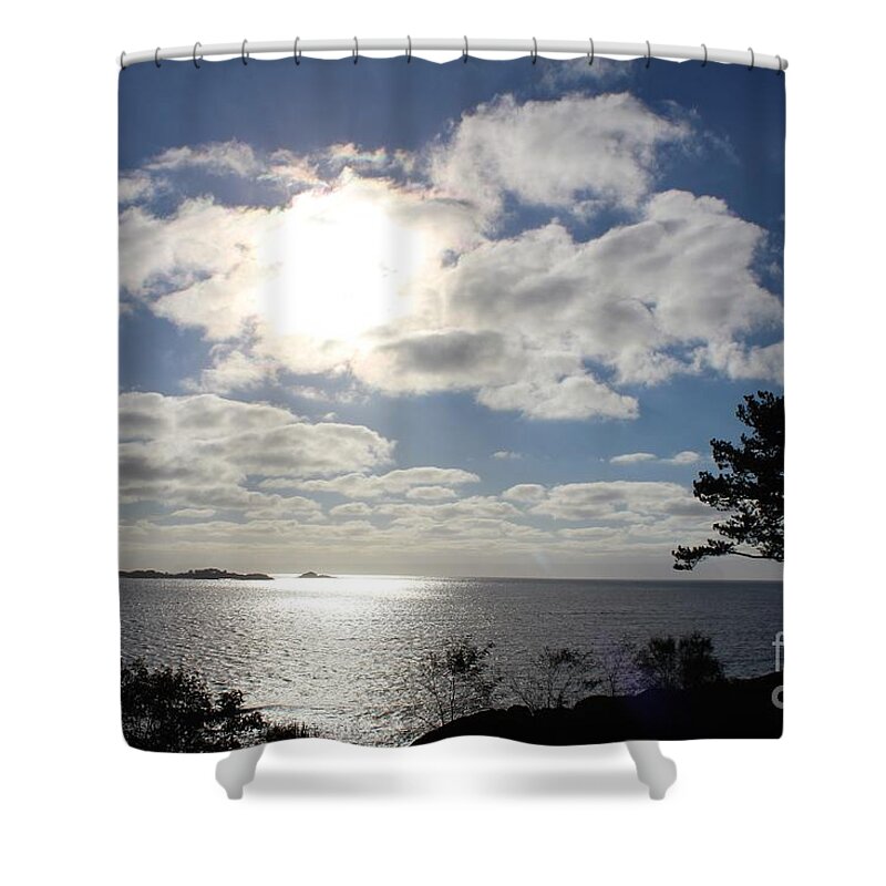 Peaches Point Shower Curtain featuring the photograph Marblehead MA #56 by Donn Ingemie