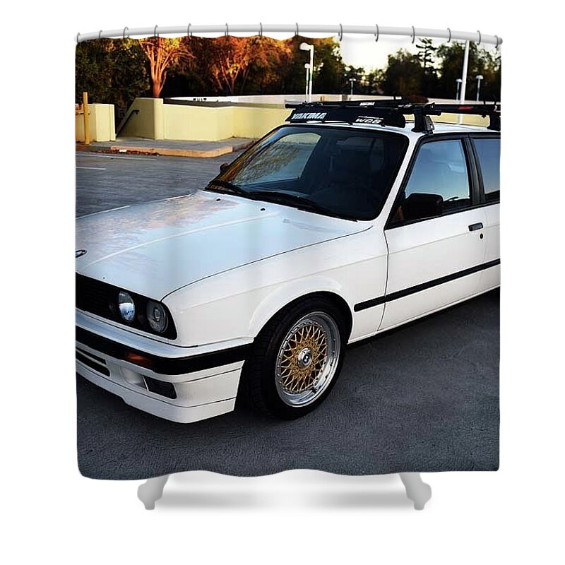 Bmw 3 Series Shower Curtain featuring the photograph BMW 3 Series #6 by Mariel Mcmeeking