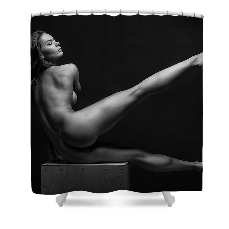 Adult Shower Curtain featuring the photograph Bodyscape #6 by Anton Belovodchenko