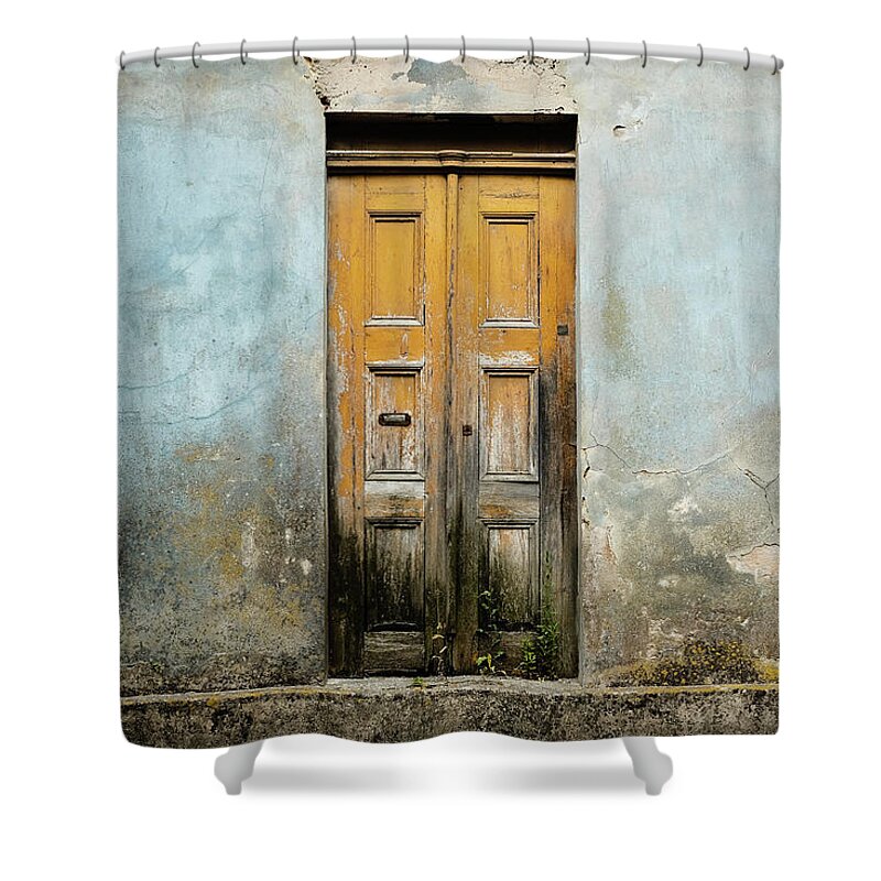Street Shower Curtain featuring the photograph Door With No Number #6 by Marco Oliveira
