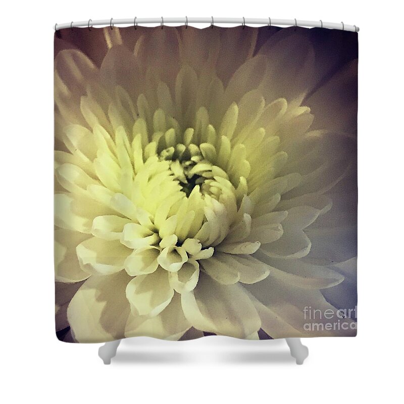 White Shower Curtain featuring the photograph Flower by Deena Withycombe