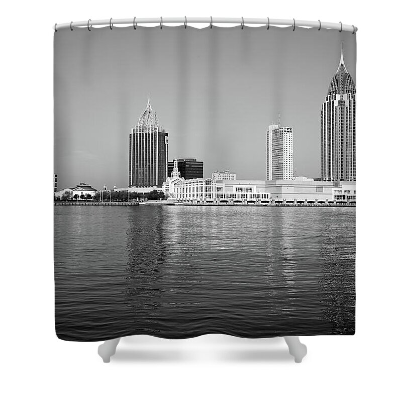 Mobile Shower Curtain featuring the photograph Mobile Skyline #6 by Mountain Dreams