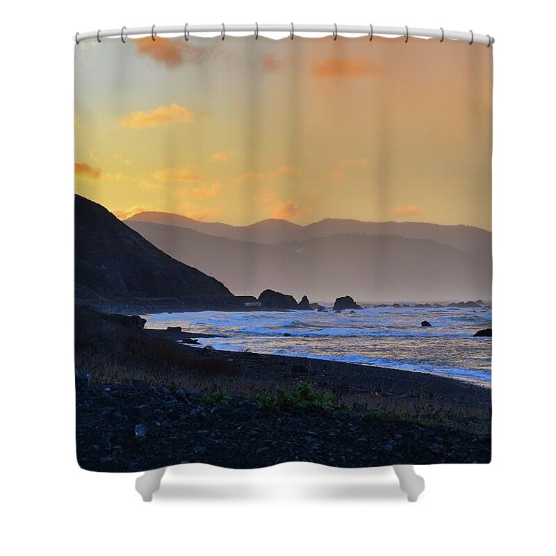 The Lost Coast Shower Curtain featuring the photograph The Lost Coast #6 by Maria Jansson