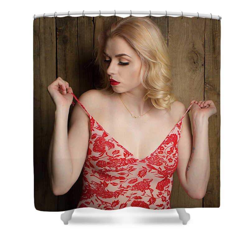 Valentines Shower Curtain featuring the photograph Valentines #6 by La Bella Vita Boudoir