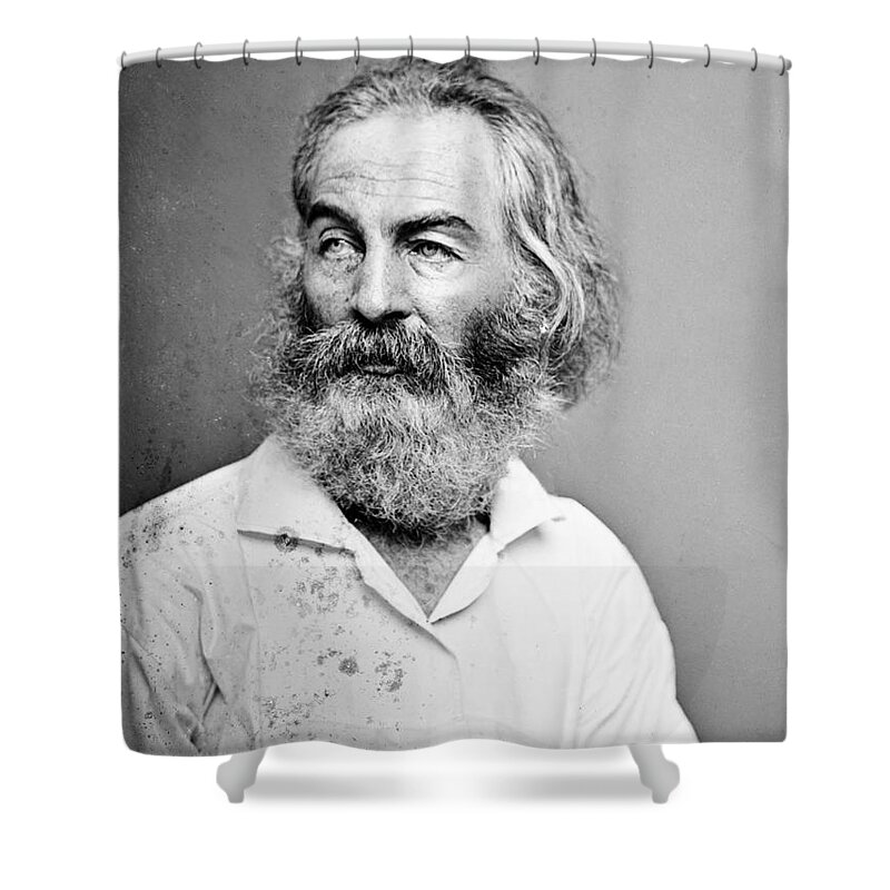1860 Shower Curtain featuring the photograph Walt Whitman #2 by Granger