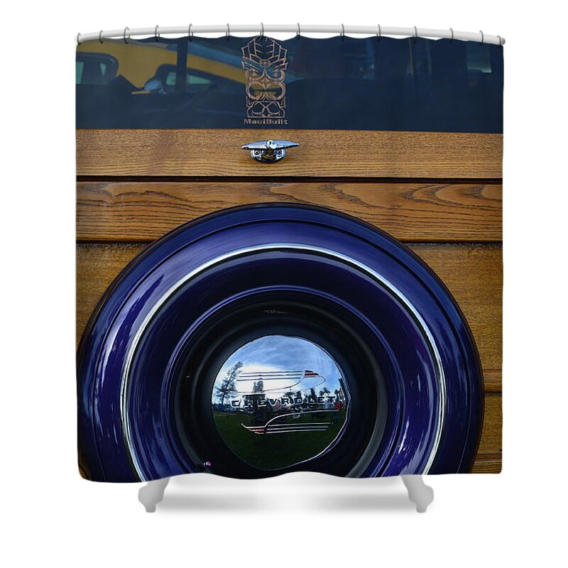  Shower Curtain featuring the photograph Woodie by Dean Ferreira