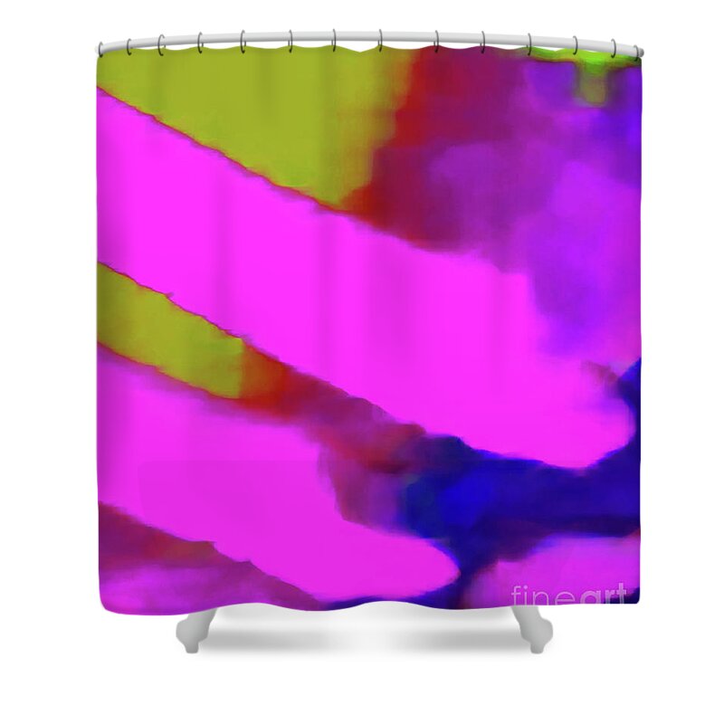 Walter Paul Bebirian Shower Curtain featuring the digital art 7-19-2015babcdefghijk by Walter Paul Bebirian